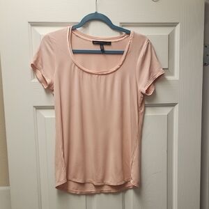 WHBM Light Pink Short Sleeve Top